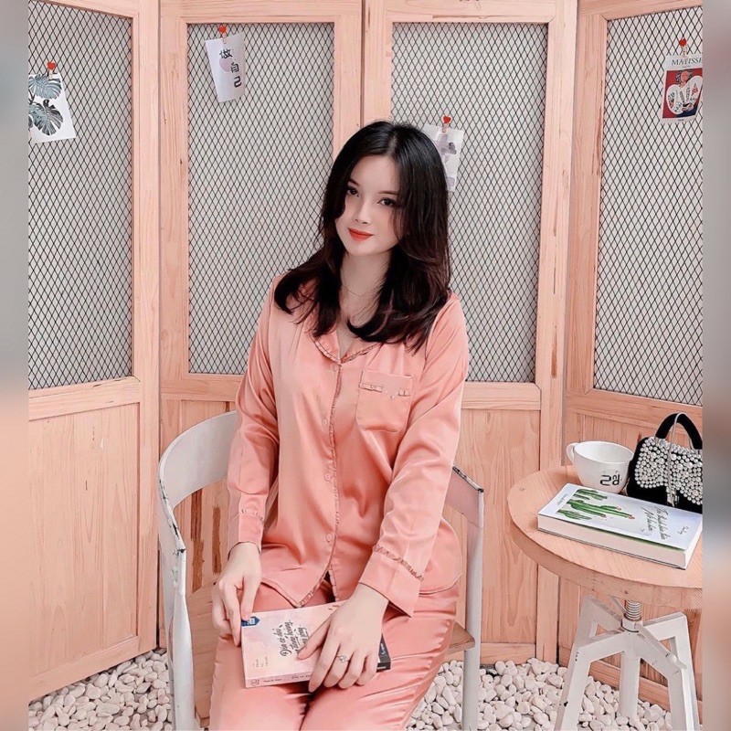 😍satin viền bèo cao cấp chất vải mền mịn mặc thoáng mát🌸size 48kg-65kg