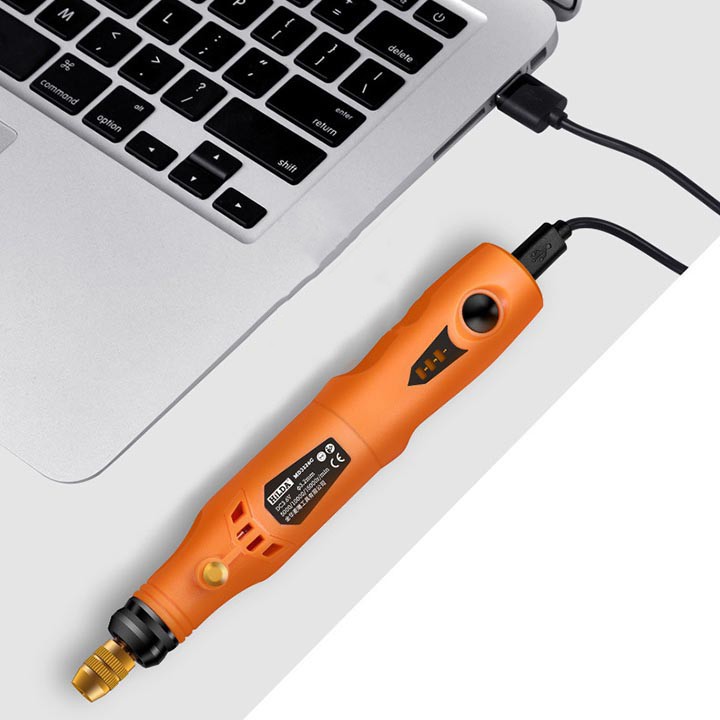 Máy khắc mài mini cao cấp HILDA MD3326C DC3.6V, HILDA MD3326C sạc USB bộ công cụ quay 3.6V Cordless