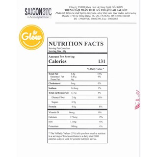 GLOW Granola: thơm ngon, không đường (sản phẩm  đạt tiêu chuẩn chất lượng Vệ Sinh An Toàn Thực Phẩm)