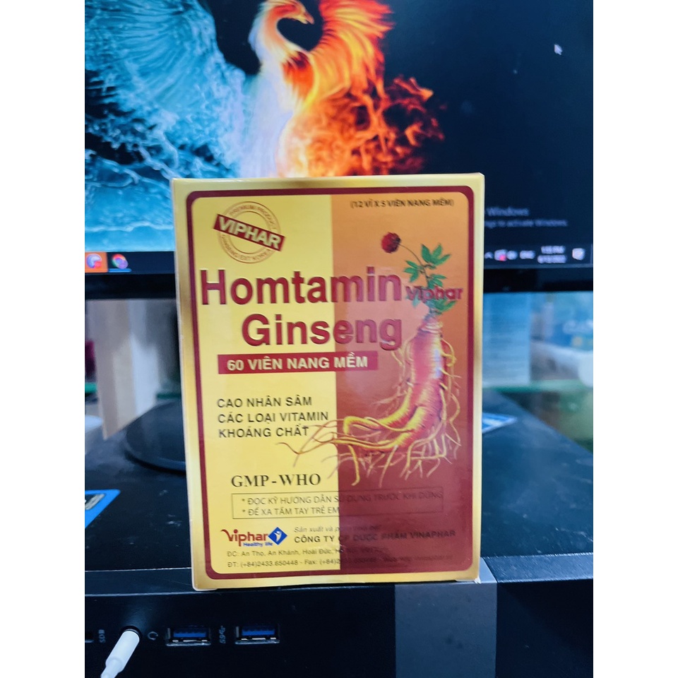 TPBVSK - Homtamin Ginseng. Bổ sung vitamin và khoáng chất