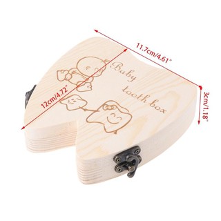 Hộp gỗ đựng răng sữa cho bé