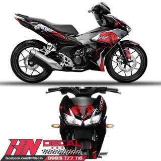 Tem Trùm Winner X Đỏ Đen Xám Bò Tót
