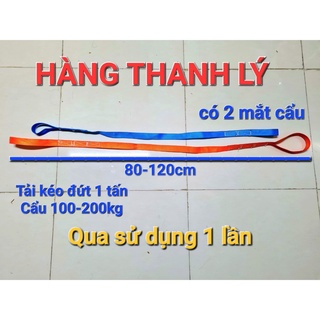 Hàng công ty thanh lý - dây cẩu hàng 100-200kg, dây đai 2 đầu khoen cẩu hàng nhỏ nhẹ