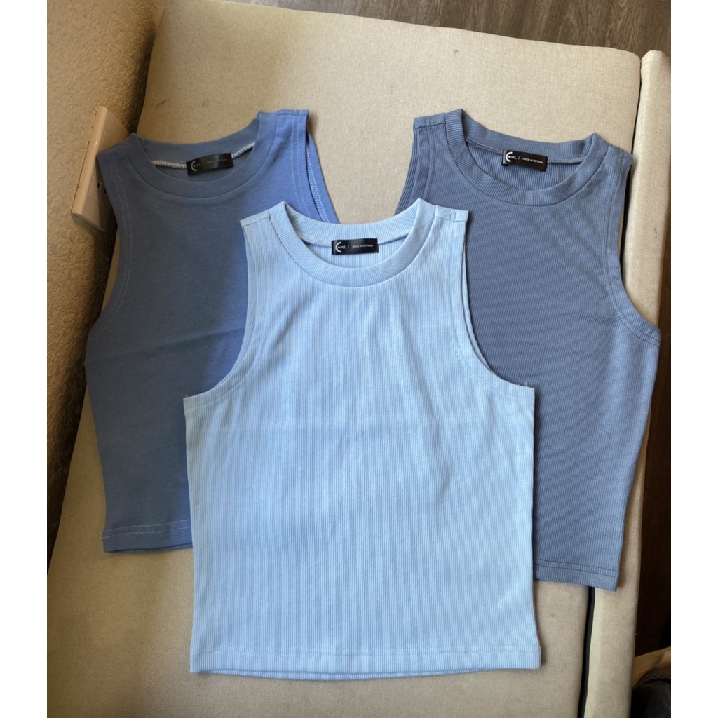 CieL Tanktop Áo Ba Lỗ Nữ XANH DƯƠNG
