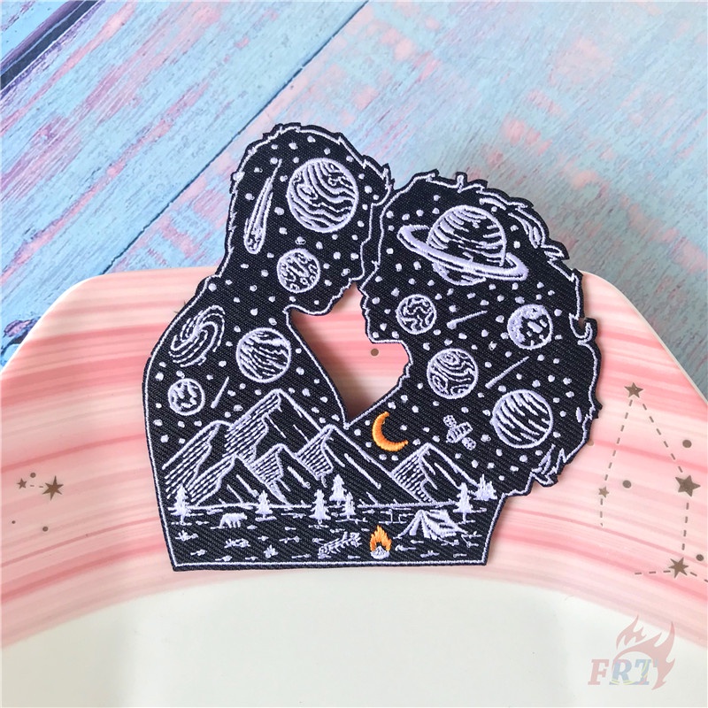 Miếng dán ủi thêu họa tiết cặp đôi độc đáo