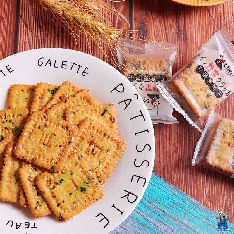 Bánh quy ăn kiêng 9 loại rau củ Weisiel 328g - Hongkong, ăn vặt ngon rẻ TaNo