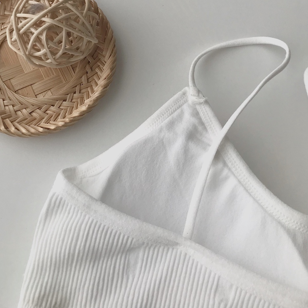 Áo Bra Nữ Xinh JEM CLOSET Chất Thun Gân Co Giãn Nhiều Màu Phối Đồ Mặc Đi Chơi Biển Siêu Sexy TELOS 10337