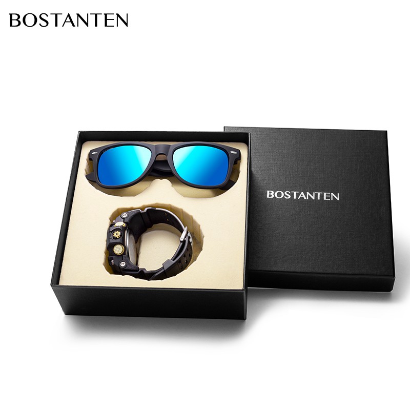 【Bostanten Official】bộ kính râm đồng hồ thể thao chống thấm nước