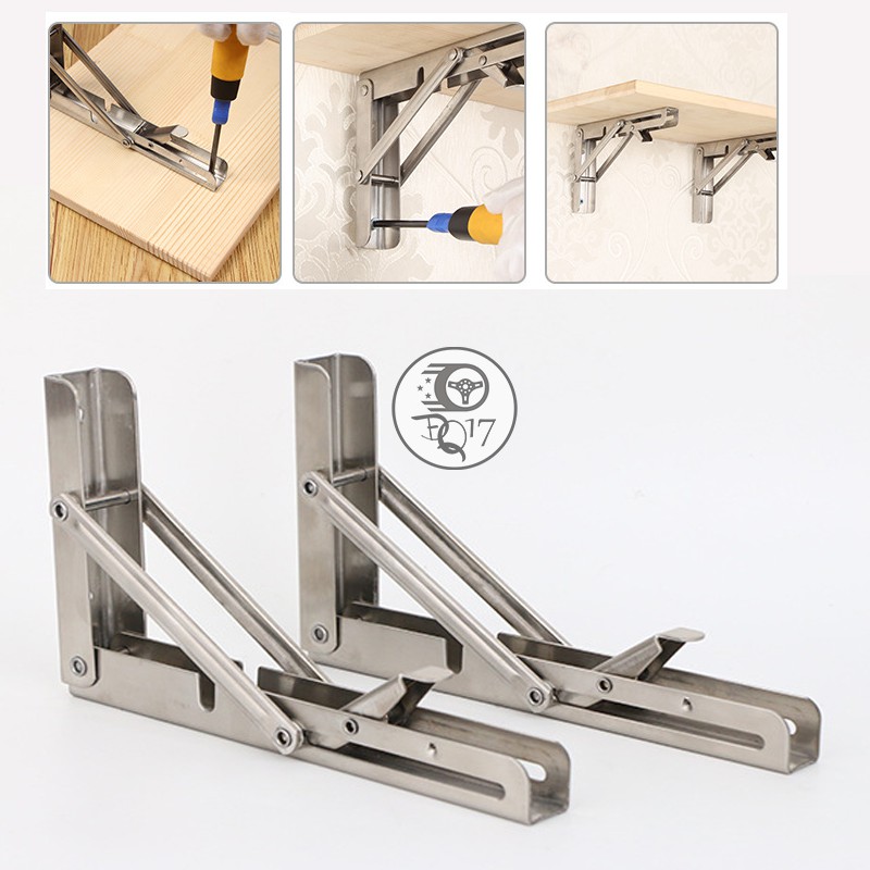 [ BẢN LỀ GẬP THÔNG MINH CHỊU LỰC 80KG ] - GIÁ ĐỠ GẤP BÀN TREO TƯỜNG XẾP GỌN - LOẠI CAO CẤP INOX BẢN DÀY CHẮC CHẮN | BigBuy360 - bigbuy360.vn