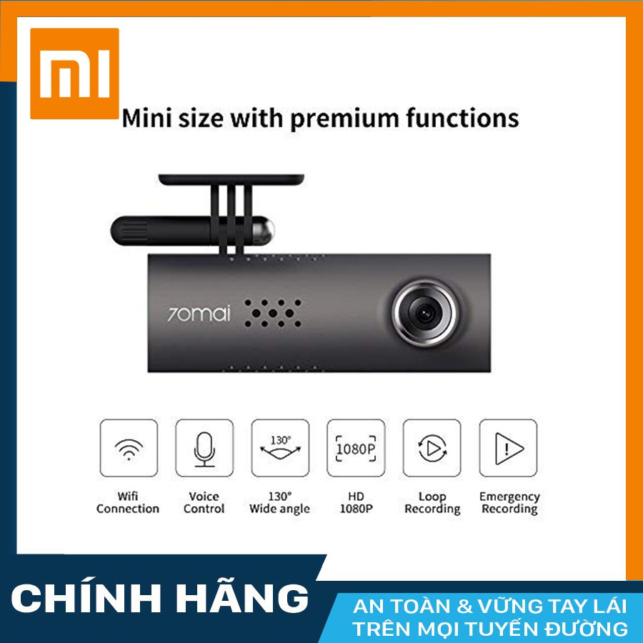 Camera hành trình Xiaomi 70mai (Tiếng Anh) cho xe ô tô + thẻ nhớ 16/32GB Class 10 | BigBuy360 - bigbuy360.vn
