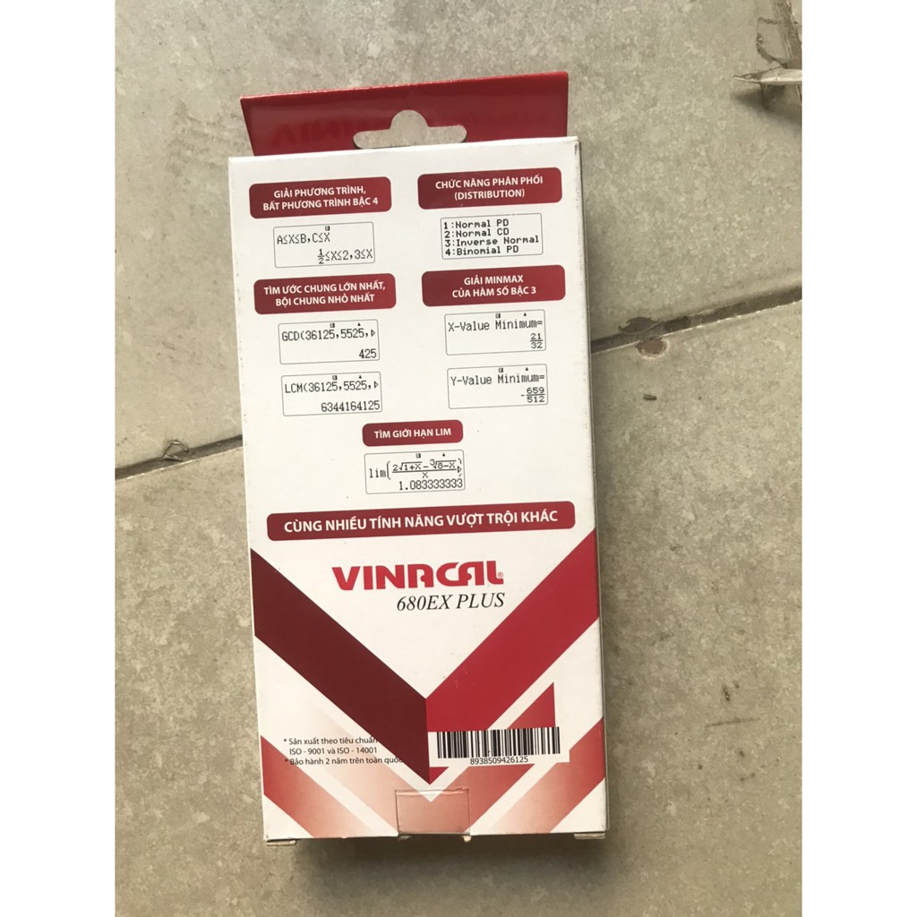 Máy tính học sinh Vinacal 680EX PLUS Chính Hãng