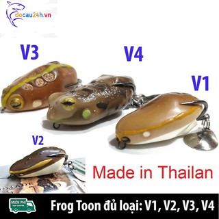 Mồi giả nhái hơi Frog Toon V1 V2 V3 V4 Thái Lan - Chuyên câu Lure siêu nhậy