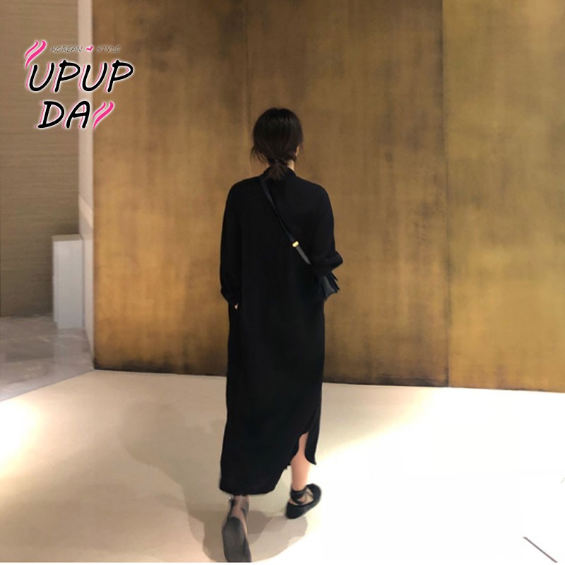 Đầm Sơ Mi Nữ Tay Dài Cổ Đứng | BigBuy360 - bigbuy360.vn