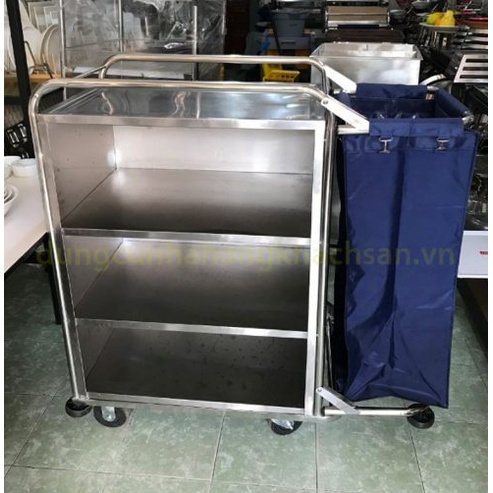 Xe đẩy làm phòng 1 túi gấp 201