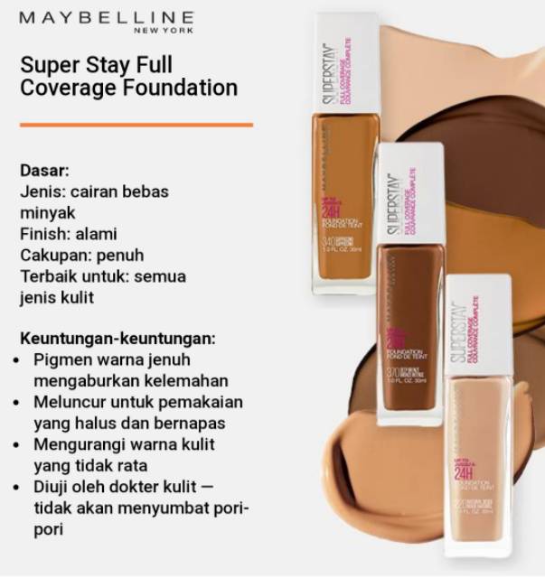 (hàng Mới Về) Kem Nền Maybelline Siêu Lâu Trôi 24h | BigBuy360 - bigbuy360.vn