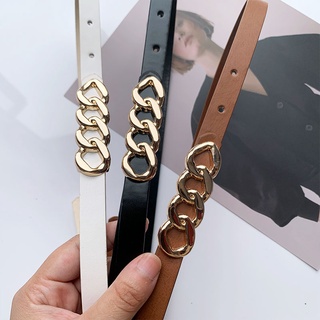 Thắt lưng dây mảnh khóa xích
