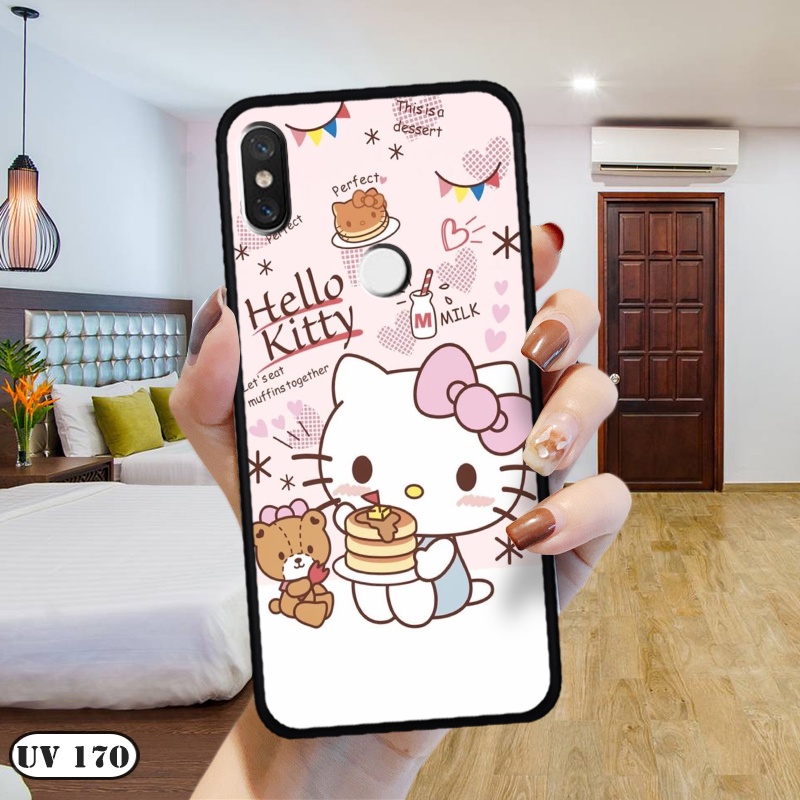 Ốp lưng  Xiaomi Redmi Note 5 Pro - Lưng nhám viền dẻo in 2D