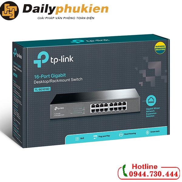 Bộ chia mạng 16 cổng TP link TLSG1016D dailyphukien