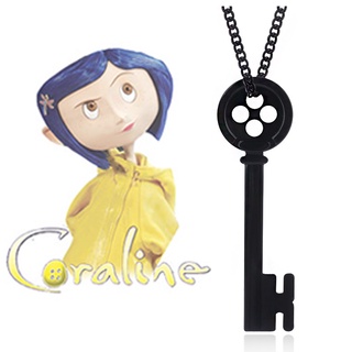 vòng cổ Kim Loại Mặt Hình Chìa Khóa Màu Đen Phong Cách Cổ Điển