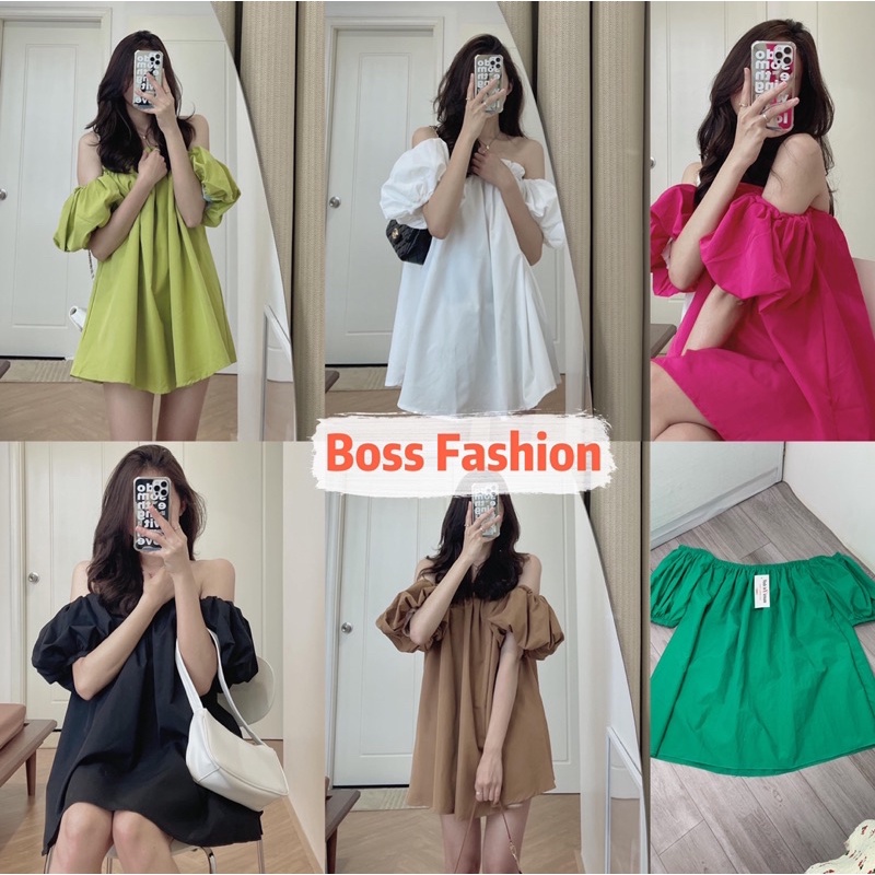 Áo trễ vai, áo hở vai babydoll nữ đẹp bèo tay phồng rộng dễ thương, mặc đi chơi, s | BigBuy360 - bigbuy360.vn
