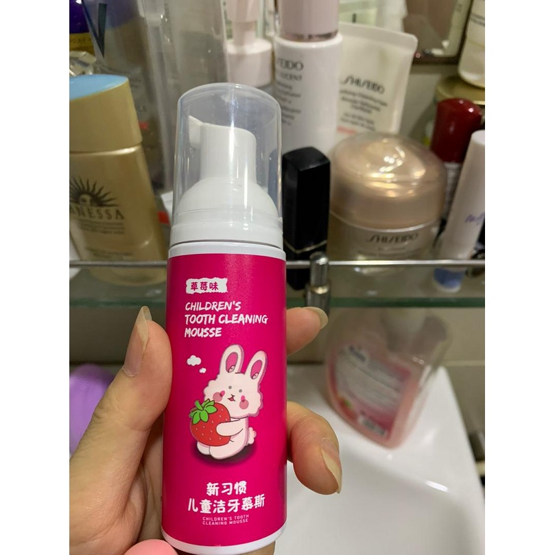 Kem đánh răng trẻ em MOUSSE dạng bọt an toàn cho bé