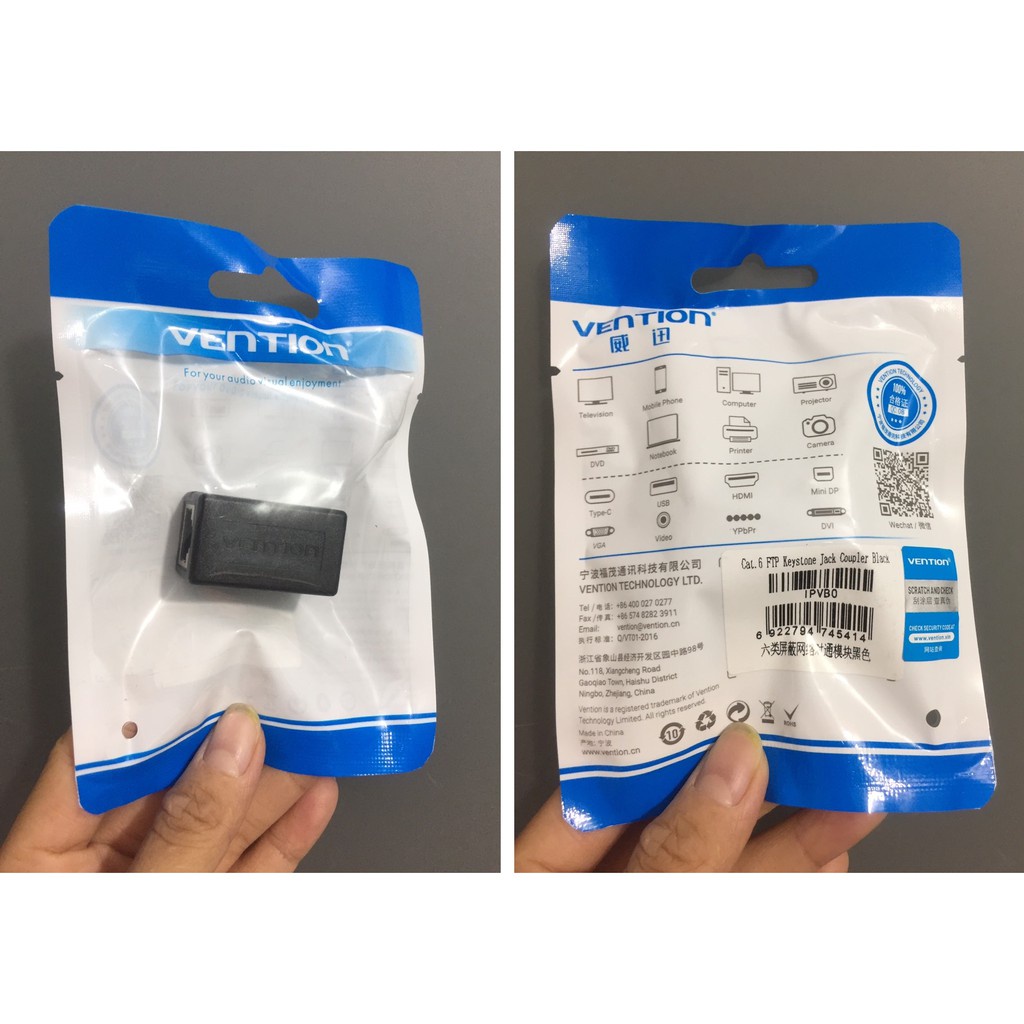 đầu nối cáp mạng Lan RJ45 Cat6 Vention IPVB