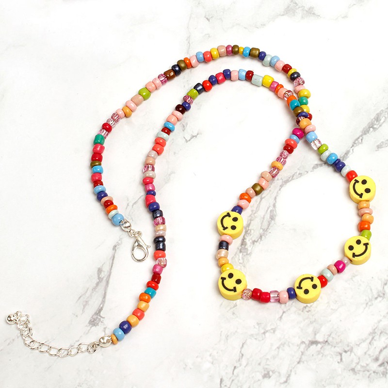 Vòng cổ Mặt Cười Phong Cách Boho