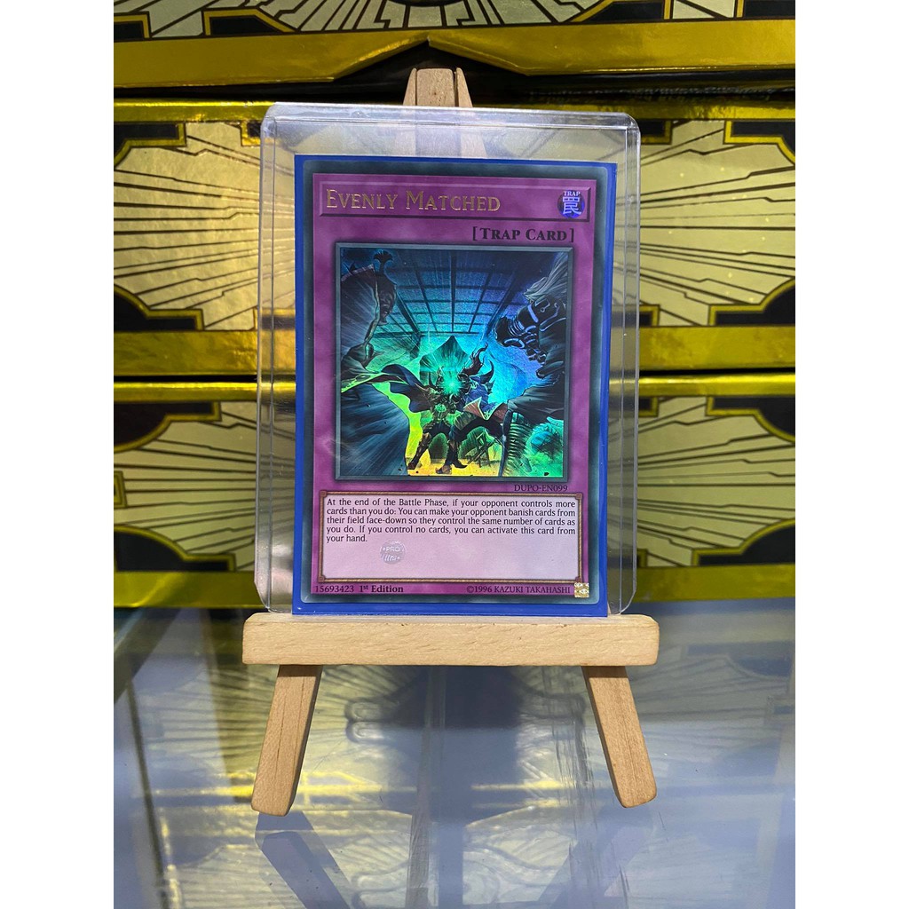 [ Dưa Hấu Yugioh ] Lá bài thẻ bài Evenly Matched - Ultra Rare - Tặng bọc bài nhựa bảo quản