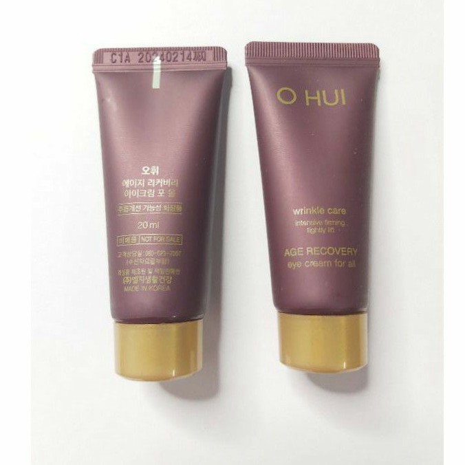 Tuýp kem mắt Ohui tím giúp trẻ hóa vùng da mắt giảm nhăn thâm và bọng mắt - Ohui Recovery eye cream for all 20ml