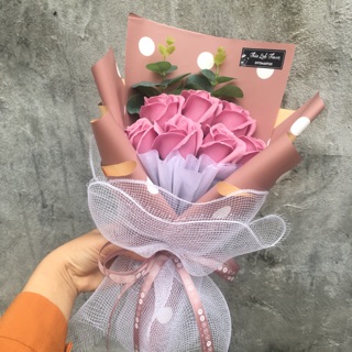 Bó Hồng Sáp 5 Bông