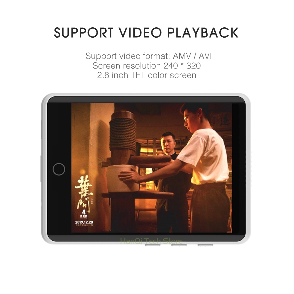 Máy Nghe Nhạc MP4 FAAEAL RUIZU M6 Bluetooth MP3 Màn Hình Cảm Ứng 8GB / 16GB Âm Thanh HIFI Có Loa Tích Hợp Đài FM Radio E-Book