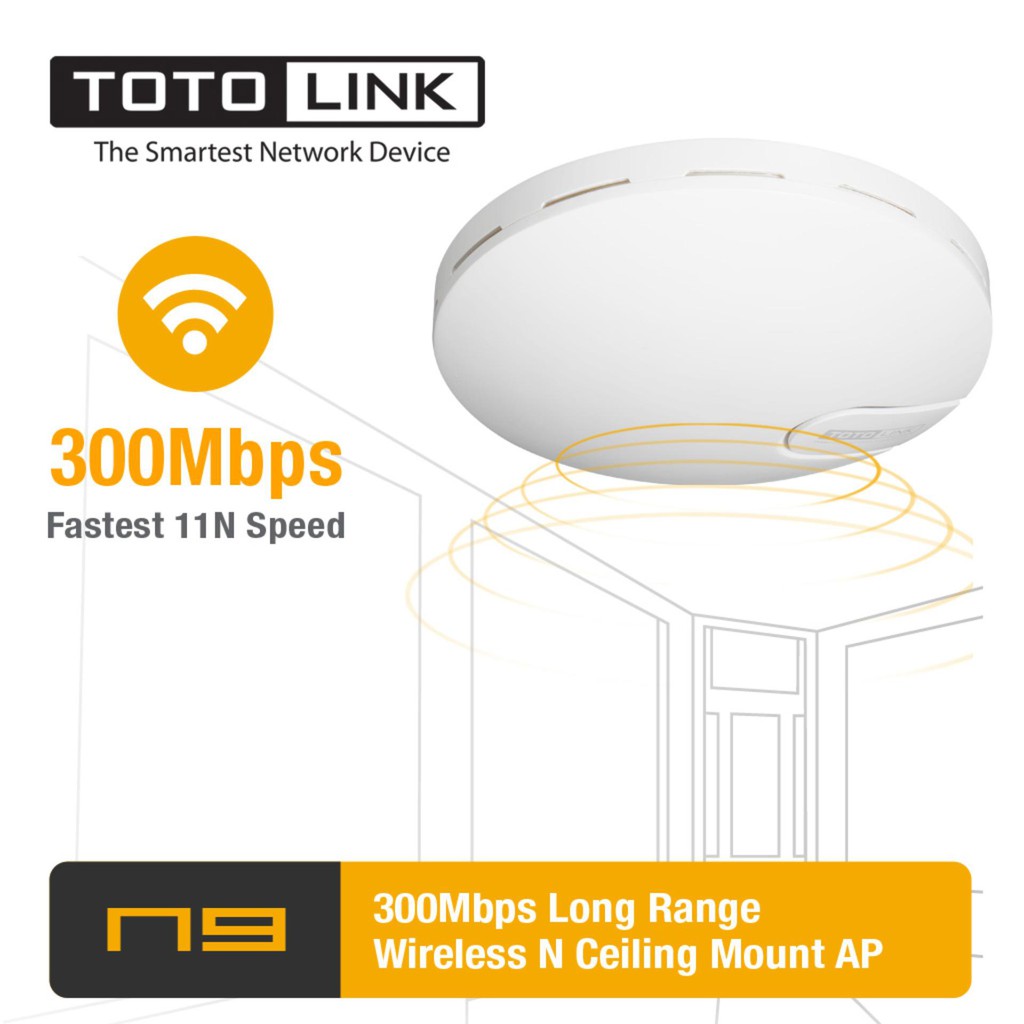 Bộ Phát Sóng Wifi Totolink N9 (Trắng) - Hỗ trợ 40 người truy cập cùng lúc | BigBuy360 - bigbuy360.vn