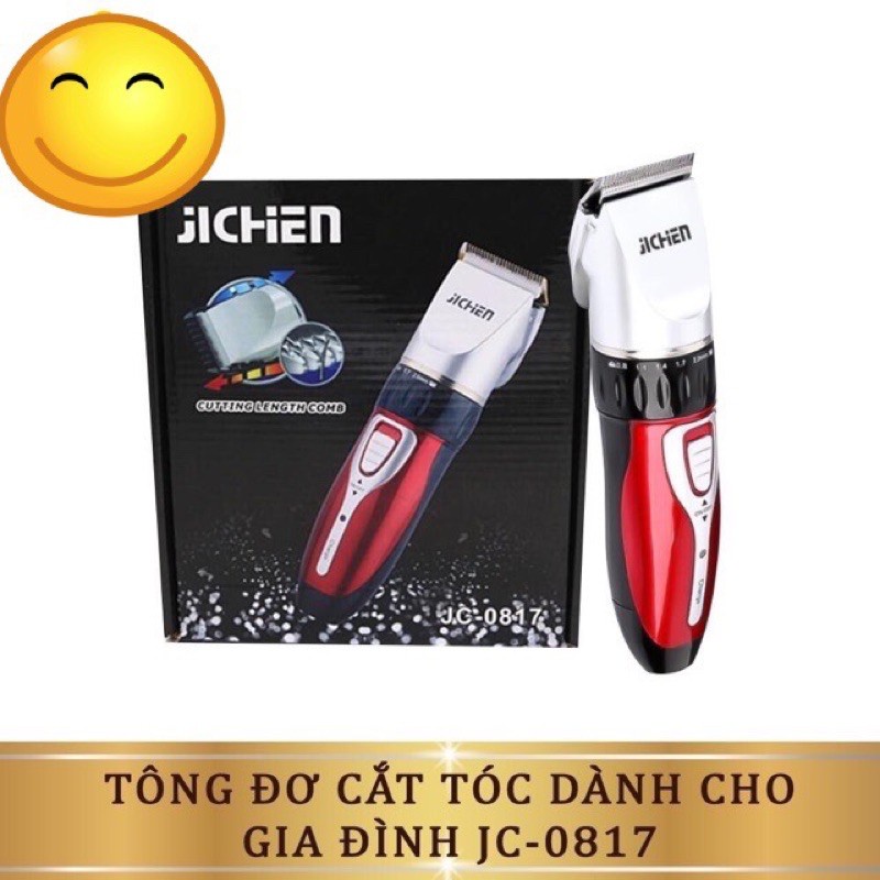 [BÁN CHAY NHẤT] Tông đơ cắt tóc gia đình Jichen 0817, tăng đơ hớt tóc cao cấp, tặng kèm nhiều quà tặng