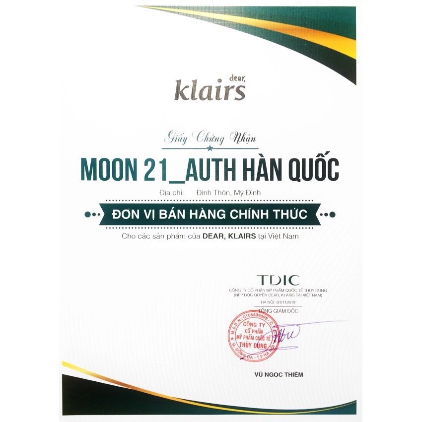 Kem dưỡng phục hồi tổn thương da Klairs Midnight Blue Calming Cream 60g Auth Hàn Quốc