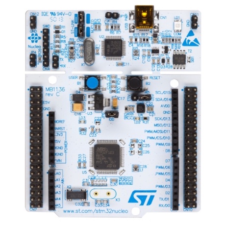 STM32 Nucleo-64 development board with STM32F103RB MCU, Cam kết chính hãng lỗi 1 đền 2