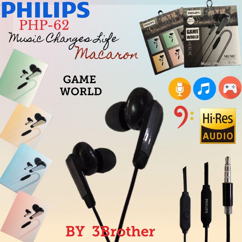 Tai Nghe Nhét Tai Philips Php-62 Hi-Res