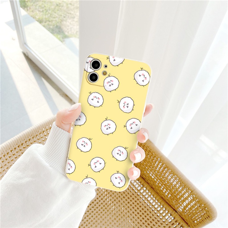 Ốp iphone - Ốp lưng iphone cạnh vuông Bé bông má hồng dành cho ip 6 đến 14promax - ng181