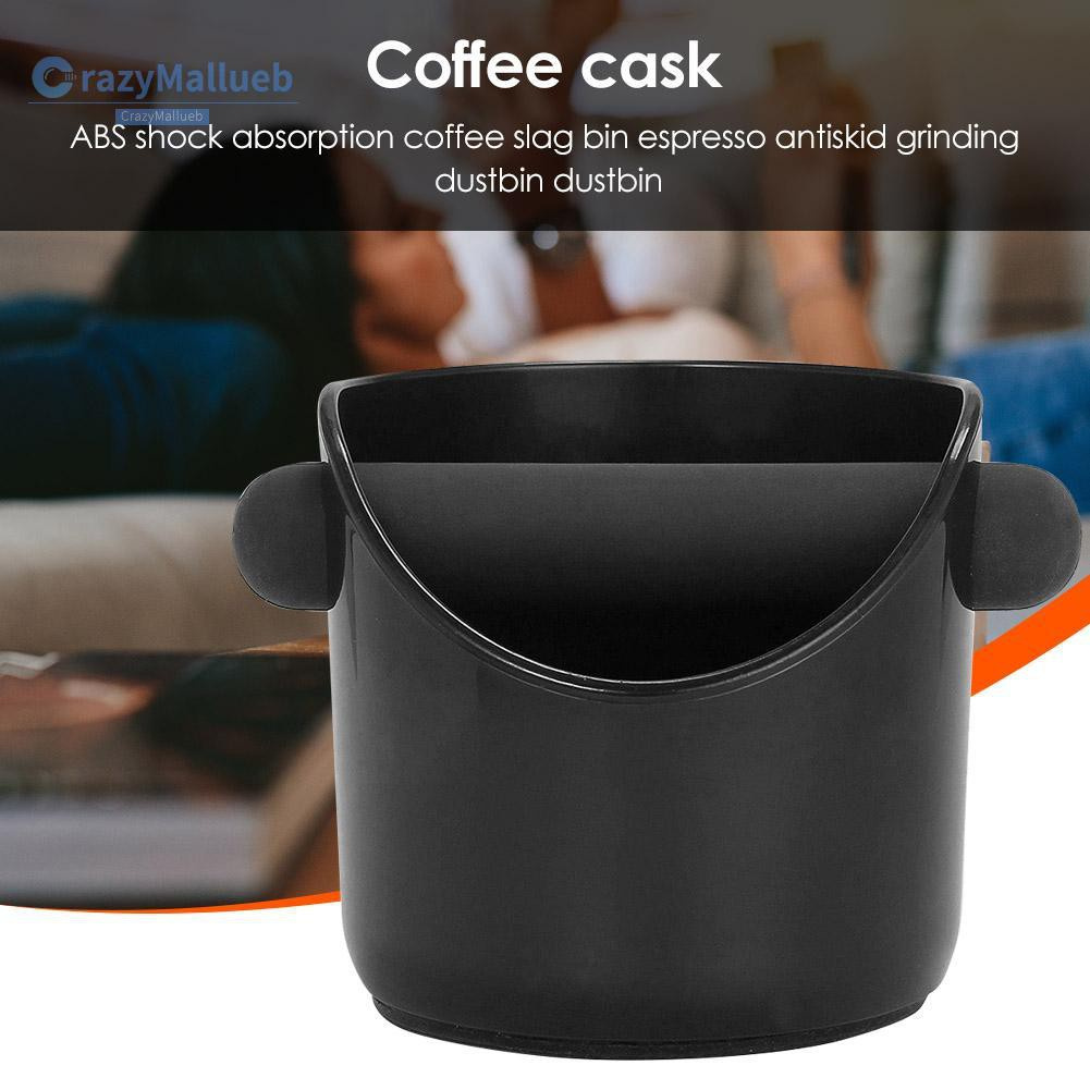 Crazymallueb❤ABS Shock-absorbent Coffee Slag Bucket Anti Slip Grind Dump Bin Waste Bin❤Kitchen