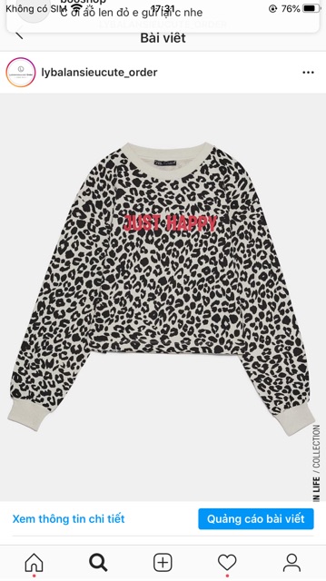 Áo nỉ da báo 5643/403 + 2% shopee