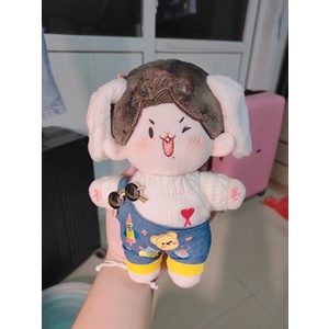 Búp bê khung trơn chưa thêu mặt body thường và béo 10cm 15cm 20cm