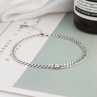 Lắc tay nam nữ dây xích mặt cười phong cách Hàn Quốc