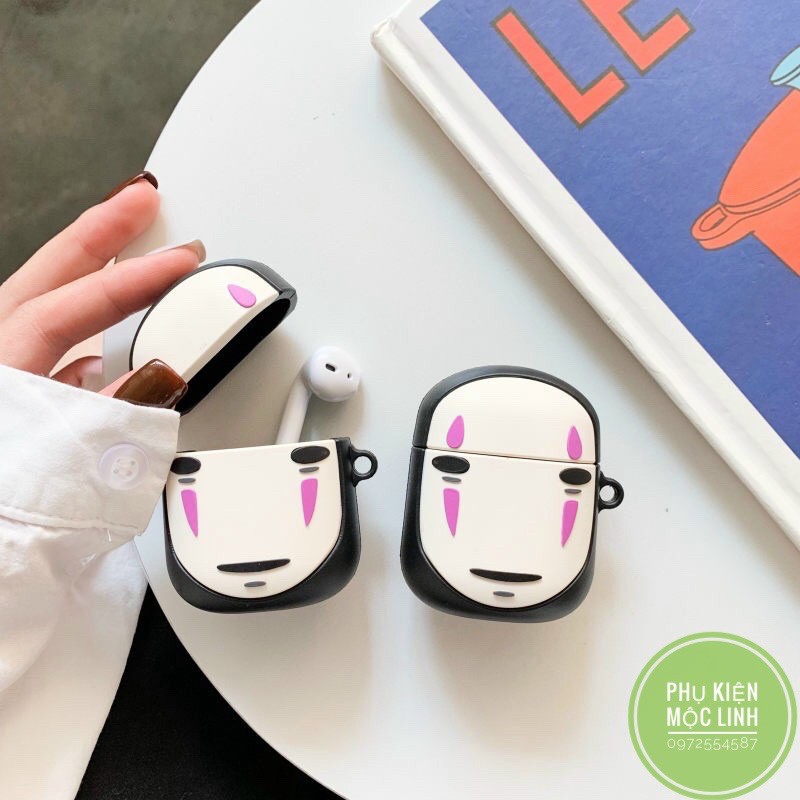 NO FACE MAN] Case Vỏ Bao Airpods Đựng Tai Nghe Airpod 1 2 silicon dẻo Tặng kèm móc sắt Cover i11, i12... VÔ DIỆN NAM