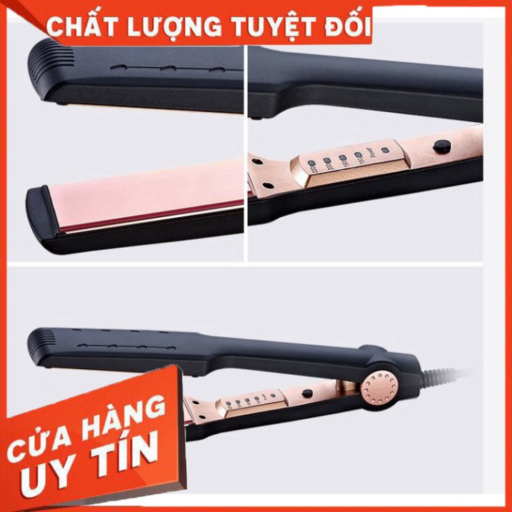 Máy Kẹp Thẳng Tóc Có Chỉnh Nhiệt Kemei 470