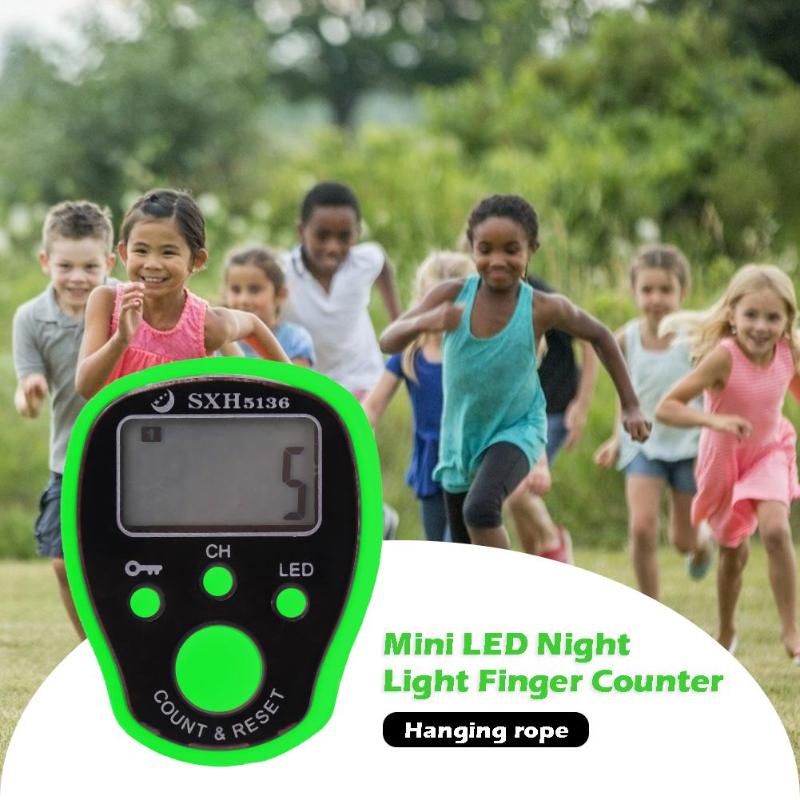 Bộ Đếm Điện Tử Cầm Tay Có Đèn LED Tiện Dụng