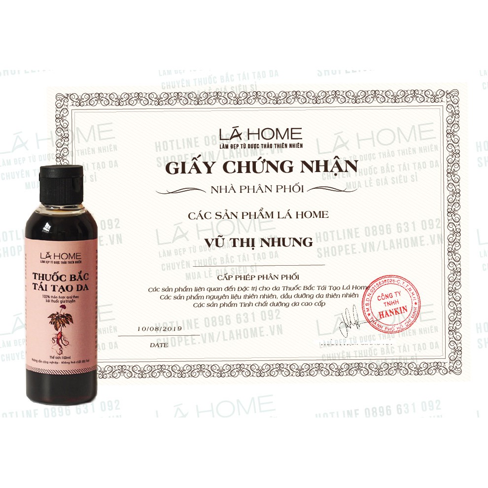 Đông Y Tái Tạo Da Lá Home 110ml  - Da Dầu Mụn, Da Khỏe, Da Sạm Nám