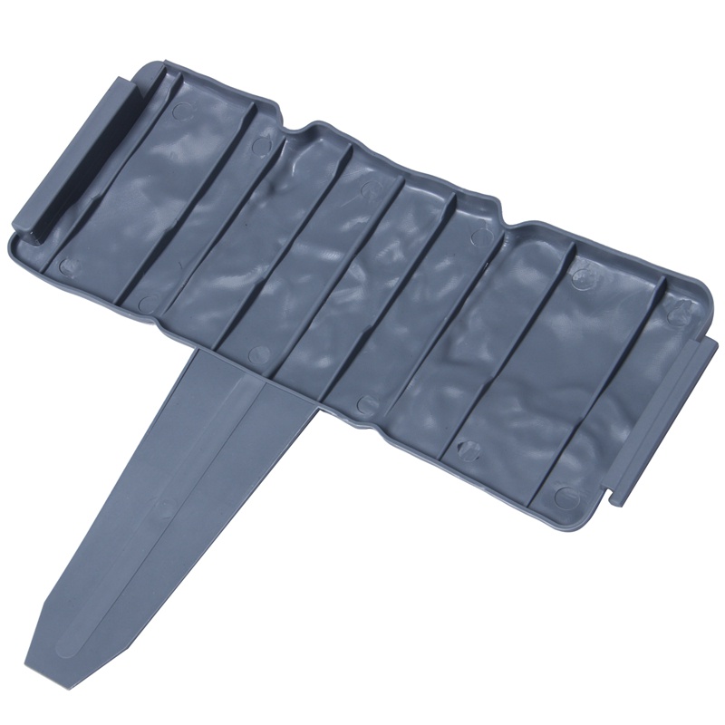 Bộ 12 Hàng Rào Nhựa Màu Xám Hiệu Ứng Đá Cuội Trang Trí Sân Vườn