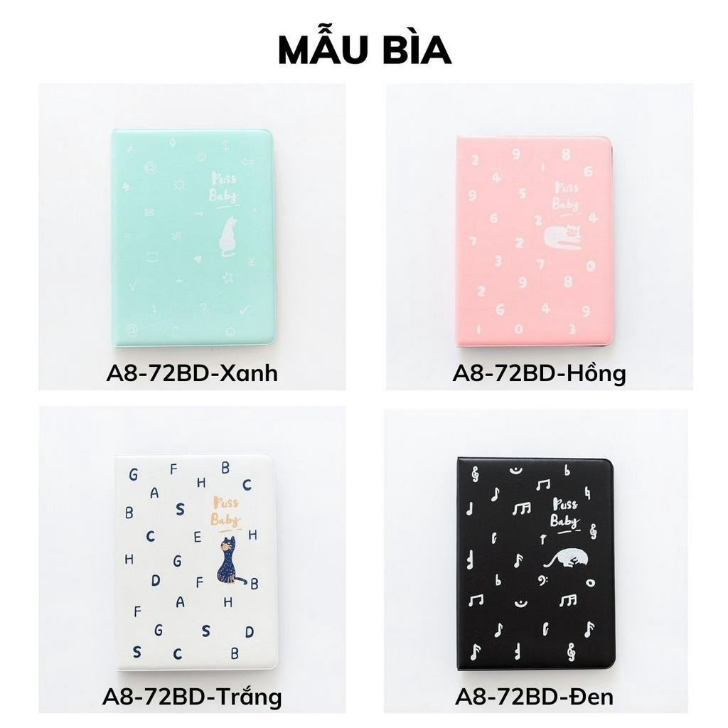 Combo abum ảnh bìa da hình mèo + In 72 ảnh 8x10 phủ UV in ảnh theo yêu cầu cho con quà tặng ý nghĩa Tú Vy Studio