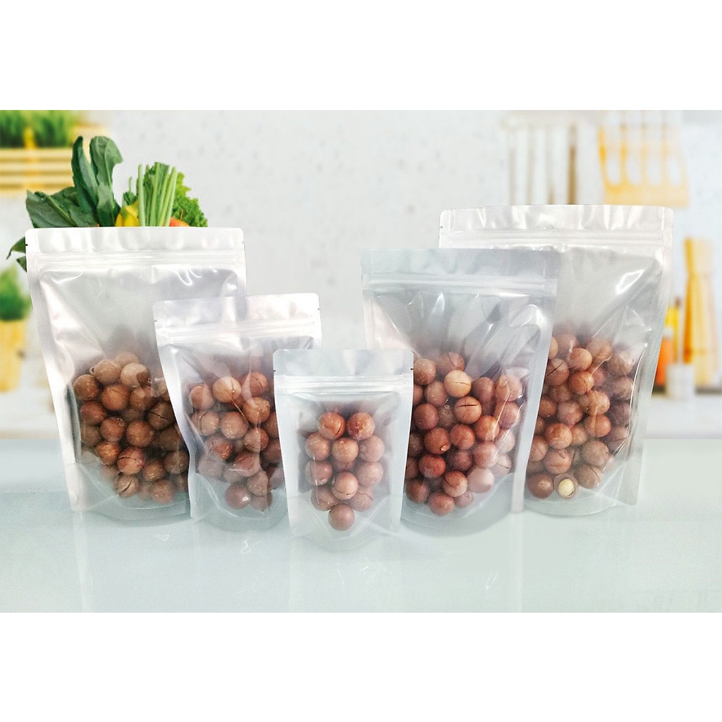 TÚI ZIP BẠC đáy đứng 1 một mặt bạc, 1 mặt trong