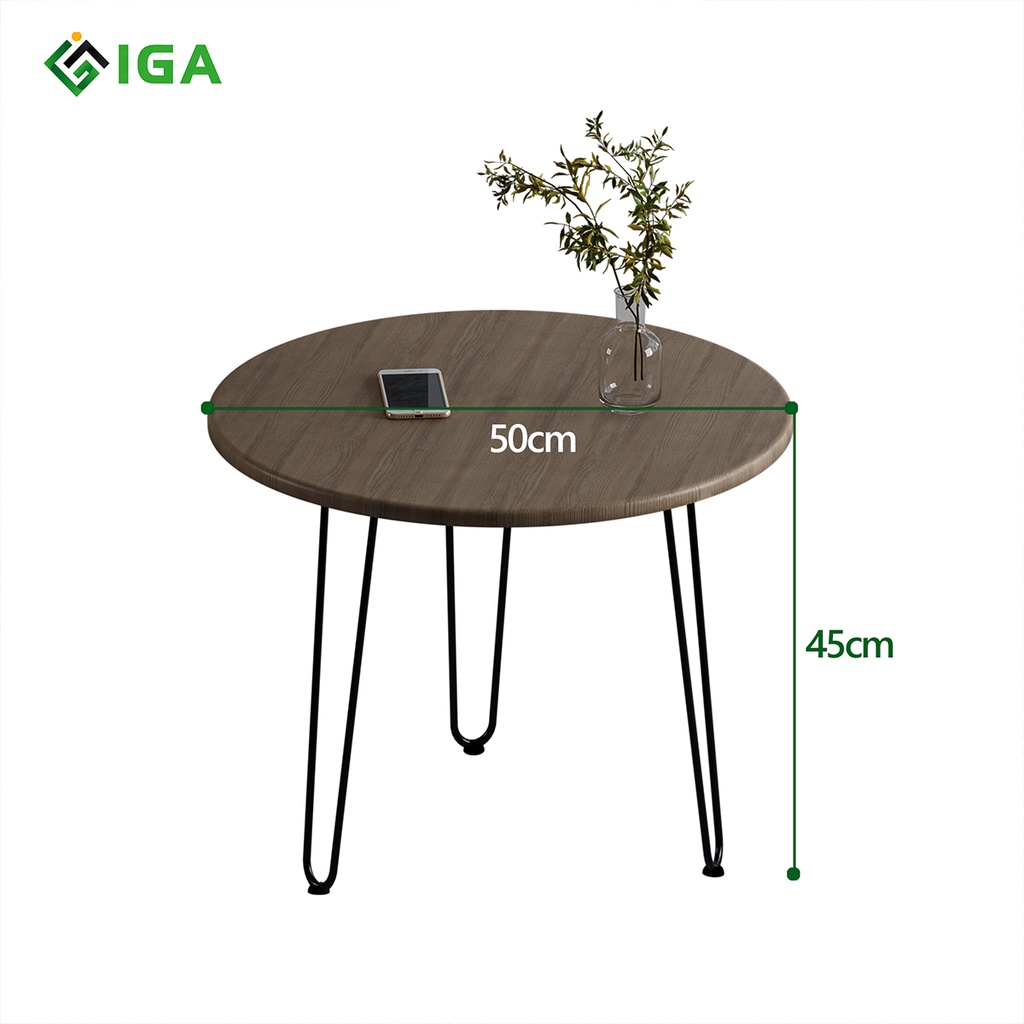Bàn trà, bàn cafe kết hợp với sofa chân sắt phù hợp với mọi không gian GM63