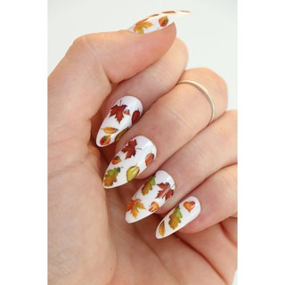 Sticker nails - hình dán móng 3D lá phong